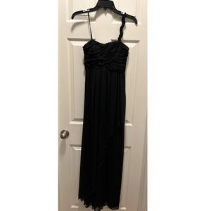 City Triangles Studio One-Shoulder Long Formal Prom Dress, Black, Size 3
